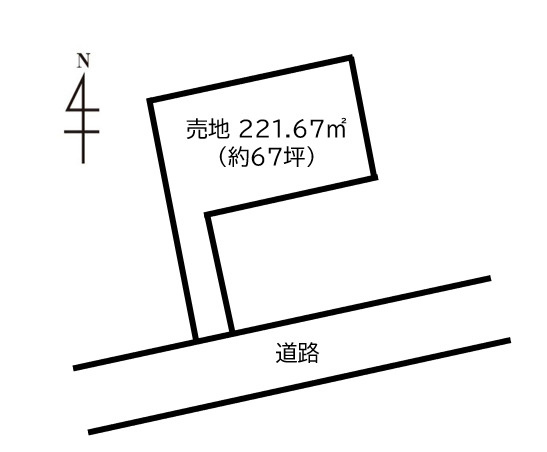 【高勢町 土地の間取り】