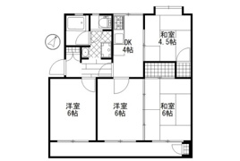 馬堀台団地1号棟の間取り