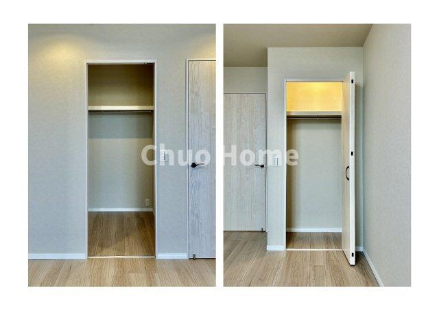 居室にはクローゼットを完備し、自由度の高い家具の配置が叶うシンプルな空間です。お子様の成長と必要になる子供部屋を与えるにはぴったりの間取りですね。