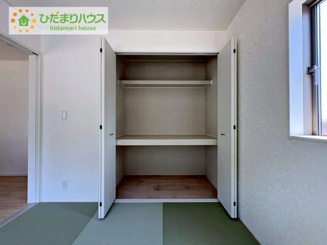 和室にも大容量のクローゼット完備！　お布団やお子様のおもちゃなどがスッキリ収納できますね(^^♪