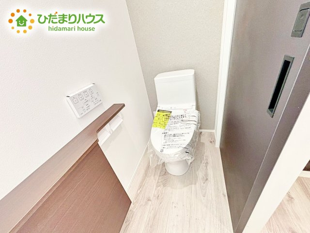 環境にもやさしい、少ない水量でしっかり流す節水型トイレを設置！
