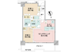 多摩市関戸の中古マンションの間取り