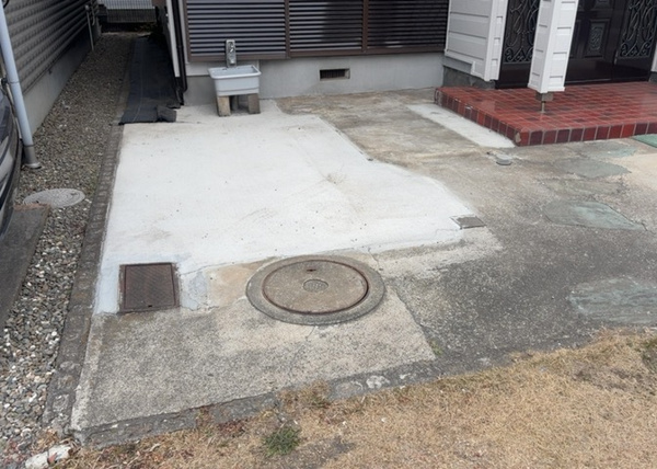 【相模原市中央区上溝の中古戸建ての庭】