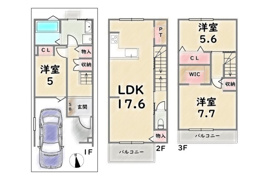 中京区西ノ京西中合町の間取り