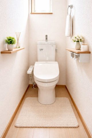 いつでも清潔で、気持ちのいい空間に。毎日無意識に使う場所だからこそ、使うたびに安心できる快適さを（AIによる加工をしています）