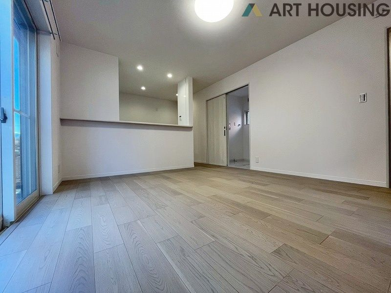 南向きの明るいリビングです