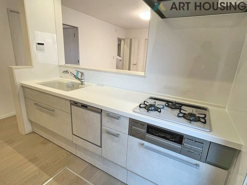 コンパクトなキッチンで掃除もラクラク