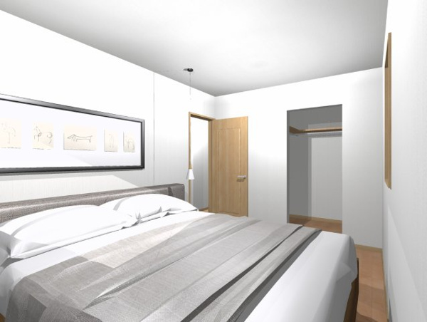 【石坪町（2期）の洋室】