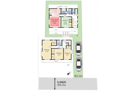 武蔵野市八幡町の中古戸建ての間取り