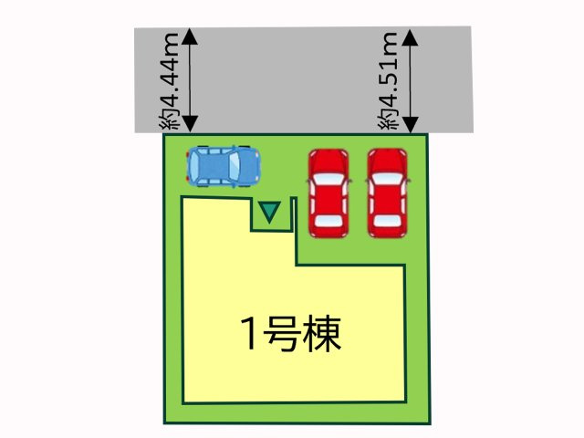 1区画のみの販売です。1号棟をご参照ください。不明点はお気軽にお問い合わせください。