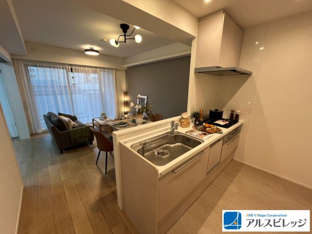 対面キッチンのため、リビングにいるご家族と、会話が楽しめます。