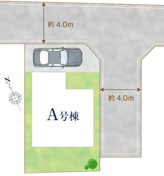 北東角地　土地面積／92.37？（27.93坪）