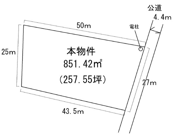 【高畠町大字佐沢　土地の間取り】