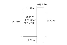 米沢市西大通２丁目　売地の間取り