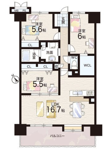 間取り：327001692475