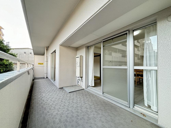 コム古川橋のバルコニー