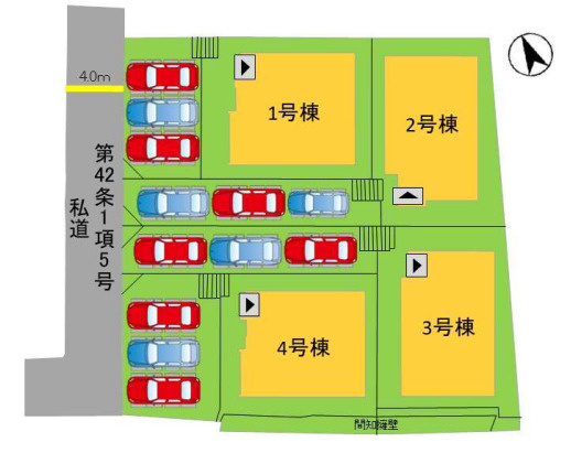区画図です。2号棟