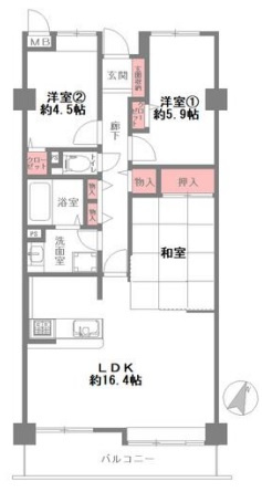 間取り：328000621337