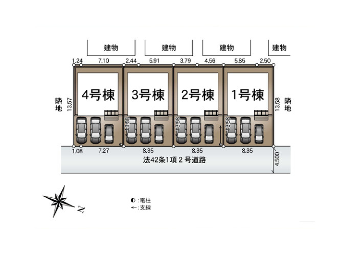 同じ分譲地でも、区画ごとに日当たりや道路との関係、車の停めやすさは異なります。現地で見比べると違いがよく分かります。ただいまの販売状況とあわせてご案内します。※図面と現況が異なる場合は現況優先。