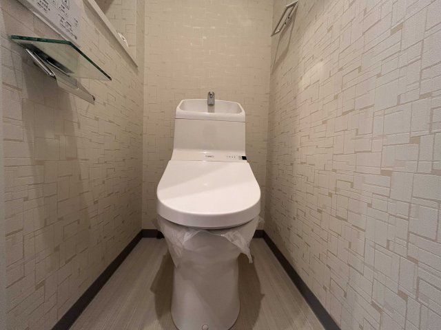 清潔感があり手入れのしやすいトイレです