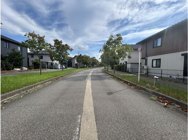 敷地後方道路　融雪付
