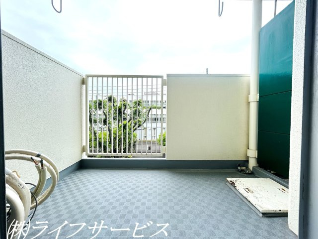 南西向きのバルコニー