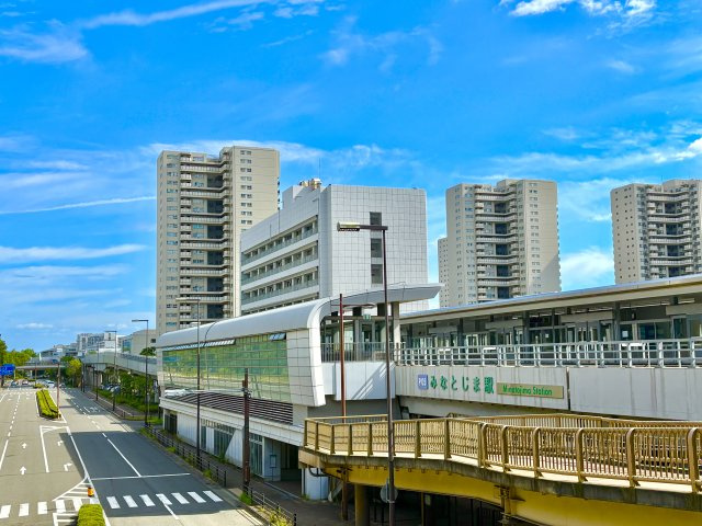 みなとじま駅徒歩4分、駅からマンションが見える距離で、三宮まで