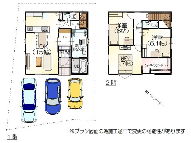 コンパクトな3LDKの中にも、洗面脱衣室を広げ、サンルームも兼用できるようなスペースを確保。
