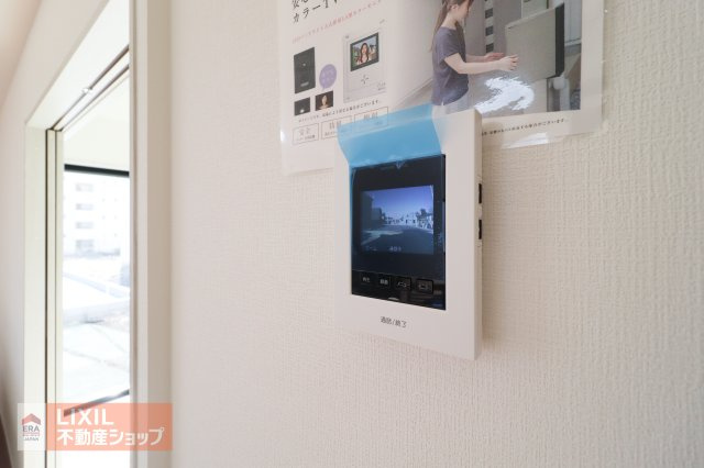 【TVインターホン】現地完成写真。カラーTVインターホン。