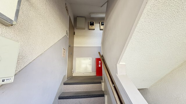 外階段です。