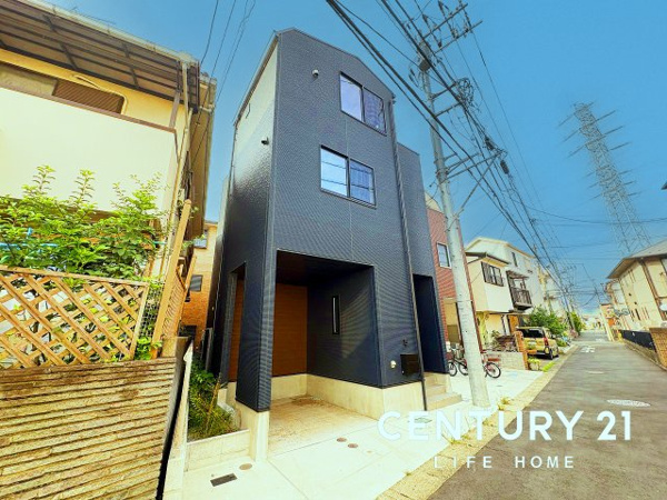 【東急東横線「元住吉」中古戸建の前面道路含む現地写真】