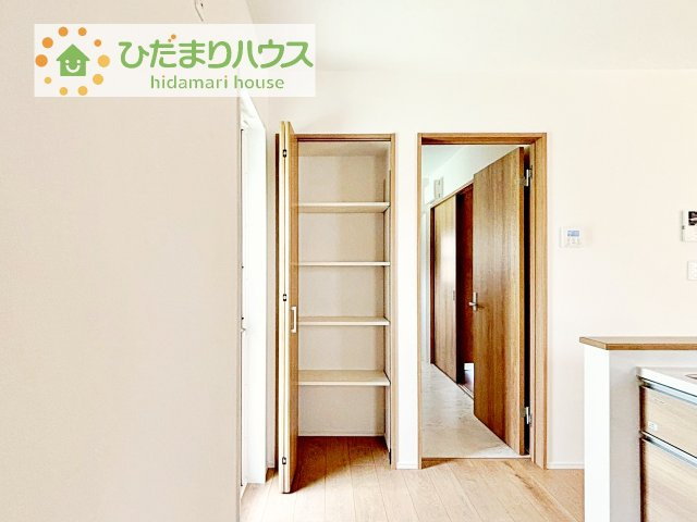 備え付け収納で、スッキリお片付け！
