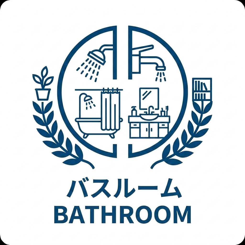 浴室乾燥機付きのバスルーム