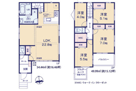 福岡市博多区諸岡2期　1号棟の間取り