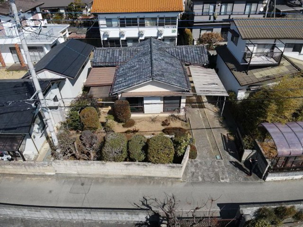 【甲府市屋形1丁目　古家付土地の外観】