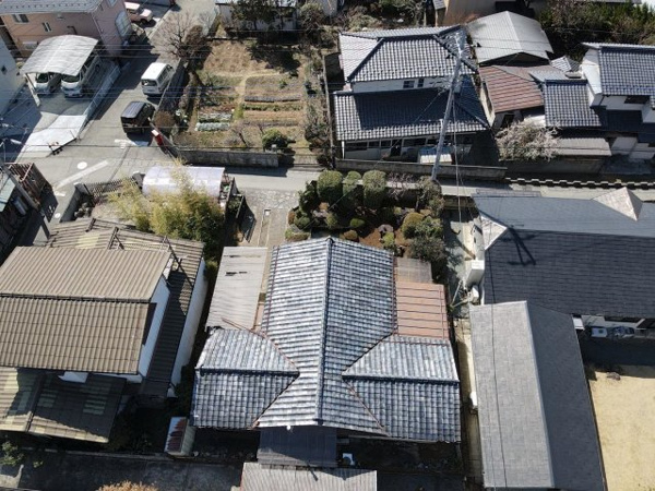 【甲府市屋形1丁目　古家付土地の外観】