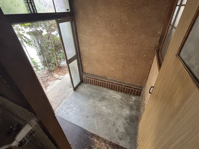 収納もある玄関です