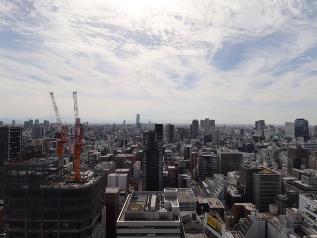 【物件からの眺望】32階と高層階から大阪の景色を一望できます◎
