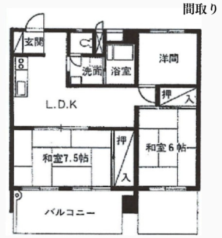 現状間取りはこちらです。
