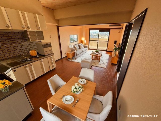 奥行のあるリビングダイニングはゆったりくつろぎの空間♪