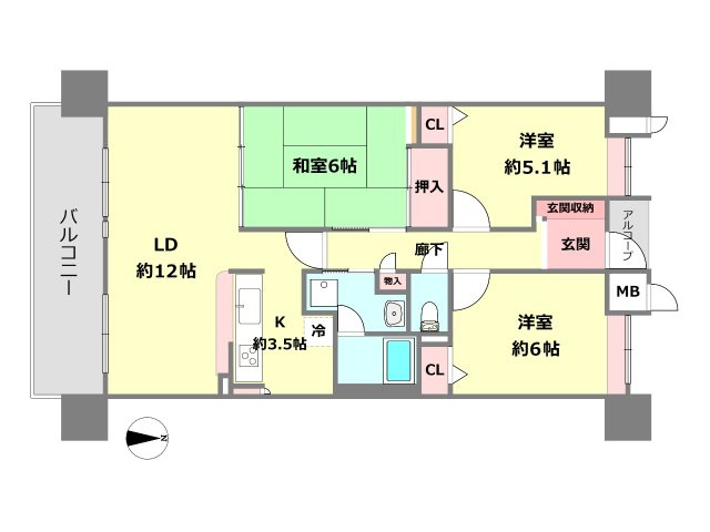 間取り：328000585184