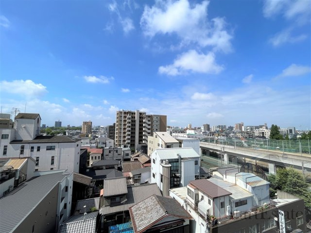 南向きバルコニーからの眺望です。