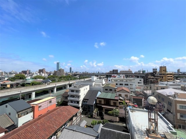 北向きバルコニーからの眺望です。