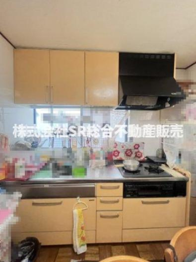 3口ガスコンロシステムキッチン　残置物は全て売主様撤去予定です