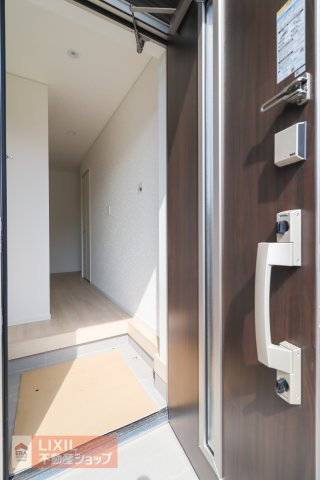 【防犯設備】現地完成写真。2重で安心のダブルロック。