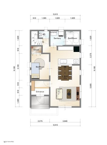 【真鶴二丁目の区画図】