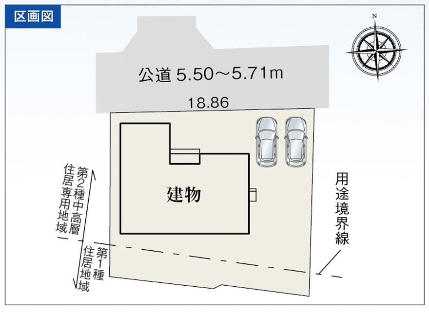 区画図です