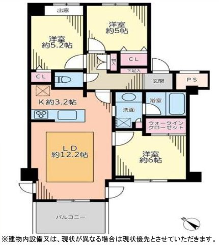 ダイアパレス八王子大和田の間取り