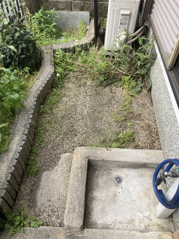 お庭の付いた物件です