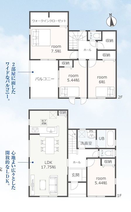 効率的かつ暮らしのことをしっかり考えた間取りです